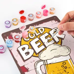 Paint by Numbers Metal Poster