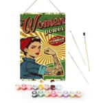 Woman Power DIY Metal Poster