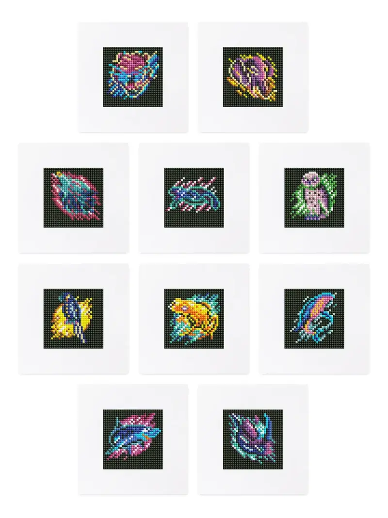 24031-Paint-by-numbers-Diamond-Painting-webp Colorful Animals - 10pcs
