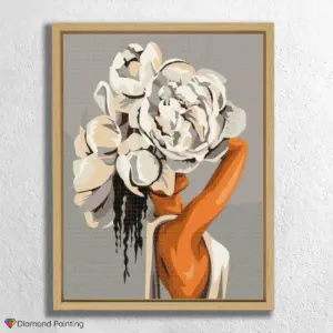 Wunderschöne Frau & Blumen