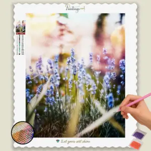 Blumenfeld bei Sonnenschein