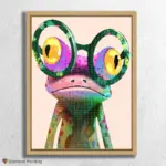 Bunter Frosch & Brille