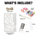 Always On Tap Cold Beer DIY Metal Poster