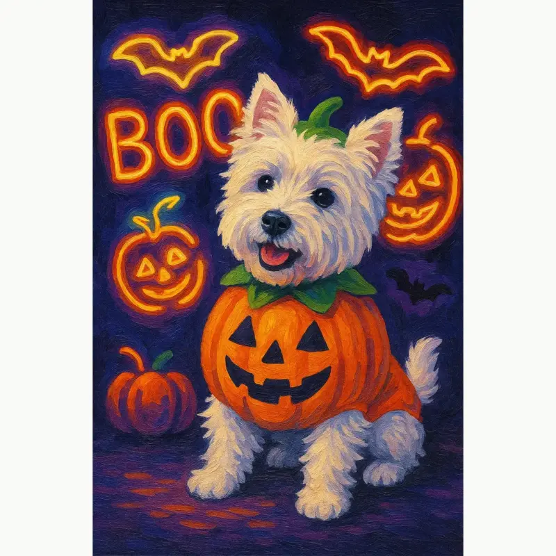 Custom Halloween Pet Portrait