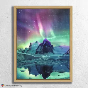 Mountains and Aurora Lights