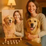 Artistic Bond with a Beloved Pet copy