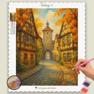 Autumn_Village_Gatehouse_Scene
