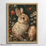 Baby_Animals_Easter_18259_float-diamond-painting-paintingscart Bunny with Easter Egg