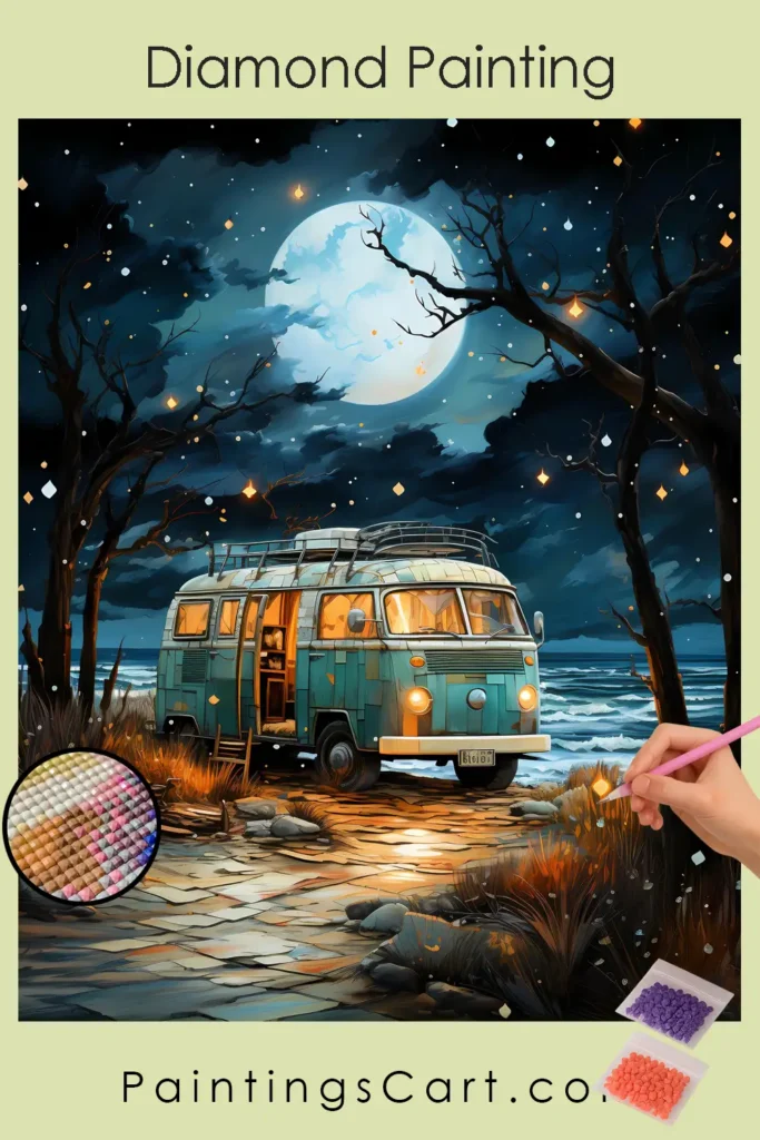 Beach Vacation in Moonlight