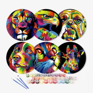 Colorful Animals Placemats - Paint by Numbers