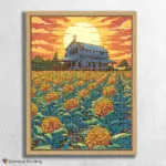 Cartoon-Style_Farm_20664_float-diamond-painting-paintingscart Flower Field and House