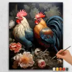 Cute-Farm-Animals-20989 Beautiful Hen and Cock