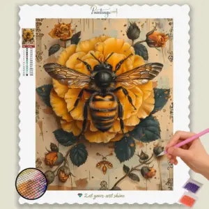 Bee on Yellow Flower