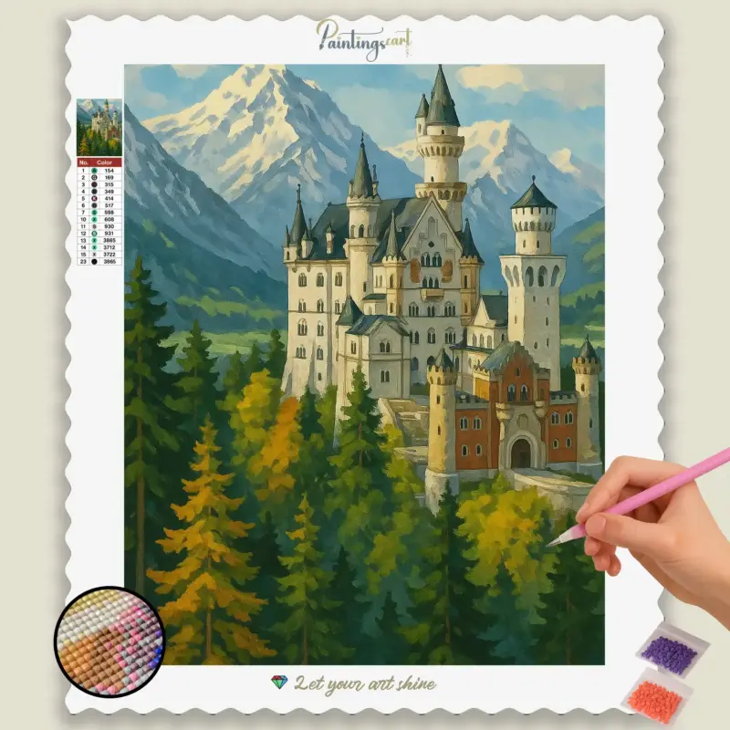 Neuschwanstein_Castle_in_Autumn_Light_base-diamond-painting-paintingscart Neuschwanstein_Castle_in_Autumn_Light