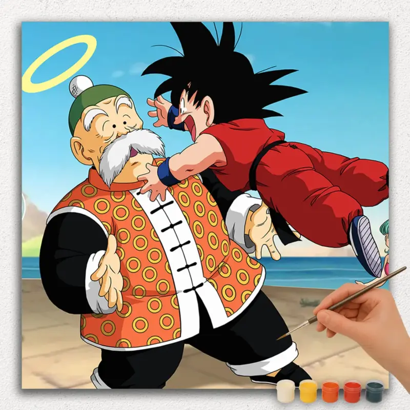 Paint-By-Numbers-DIamond-Painting-Square-pn-24 Goku Reunion