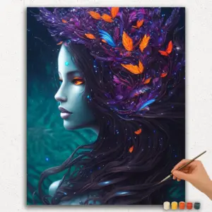 The Majestic Girl and Butterflies