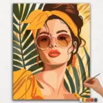 Paint-By-Numbers-DIamond-Painting-Ver-JPE-7 The Girl - Bohemian Art - Paint by Numbers