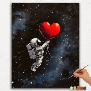 Astronaut and Heart