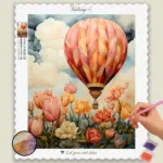 Spring_Origami_283817_base-diamond-painting-paintingscart Hot Air Balloon Spring Origami