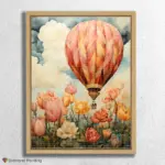 Spring_Origami_283817_float-diamond-painting-paintingscart Hot Air Balloon Spring Origami