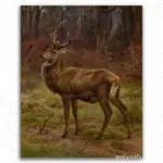Stag In An Autumn Landscape