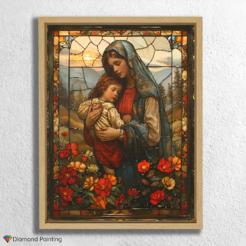 Mother's Love Stained Glass