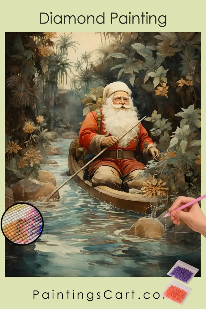Santa in a Boat